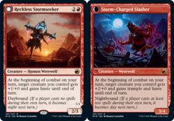 Reckless Stormseeker // Storm-Charged Slasher Light Play, English Magic the Gath - Image 1