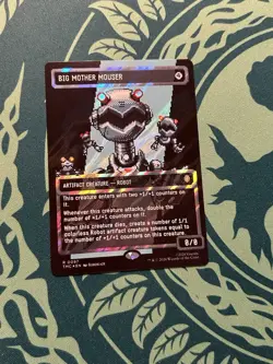 Big Mother Mouser Borderless Surge Foil Teenage Mutant Ninja Turtles TMC MTG - Image 1