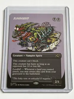 Bloodghast 337 MTG Aetherdrift 2025 Mint - 9.0 + Borderless Non Foil Rare - Image 1