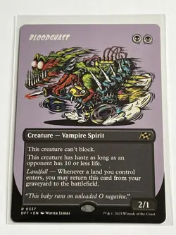 Bloodghast 337 MTG Aetherdrift 2025 Mint - 9.0 + Borderless Non Foil Rare - Image 2