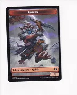MAGIC THE GATHERING MTG TARKIR DRAGONSTORM DOUBLE TOKEN GOBLIN / WARRIOR - Image 1