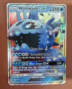 Pokemon TCG - Wishiwashi GX - Guardians Rising Ultra Rare 38/145 NM/M Pack Fresh - Image 1