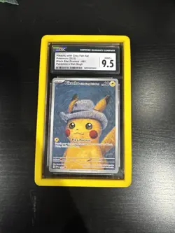 Pokemon Pikachu with Grey Felt Hat Van Gogh Full Art Promo SVP EN 085 CGC 9.5 - Image 1