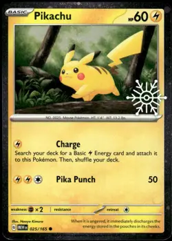 Pokemon TCG Advent Calendar #025/165 Pikachu NM - Image 1