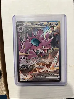 Pokemon TCG Team Rockets Nidoking EX SIR 233/182 Destined Rivals - Image 1