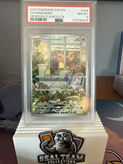 2023-25 Pokemon SV Black Star Promos - SVP EN Charmander #044 PSA 8 - Image 1