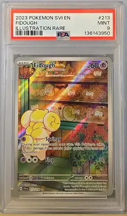 2023 POKEMON SVI EN - SCARLET & VIOLET ILLUSTRATION RARE #213 FIDOUGH PSA 9 - Image 1