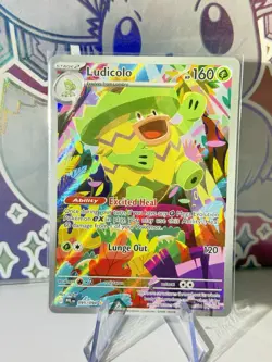 Ludicolo 095/094 Full Art Holo Pokemon ME02: Phantasmal Flames English Near Mint - Image 1
