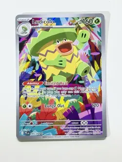 Ludicolo 095/094 Full Art Holo Pokemon ME02: Phantasmal Flames English Near Mint - Image 3