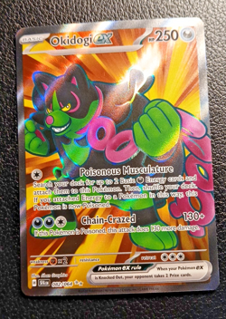 Pokemon TCG, Okidogi ex 082/064 Sv: Shrouded Fable Full Art Holo NM - Image 1