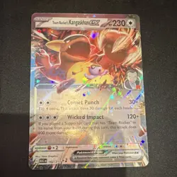 Pokemon Team Rocket's Kangaskhan EX 162/217 Basic Full Art Holo 230 HP English - Image 5
