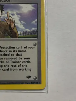Pokemon Card Brock's Protection 101/132 Rare Gym Challenge - Image 2