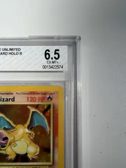 1999 Pokemon Base Set Unlimited Holographic Charizard 4/102 Grade 6.5 Beckett - Image 5