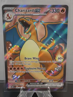 Charizard ex 183/165 Pokemon TCG Scarlet & Violet 151 Ultra Rare Full Art NM - Image 1