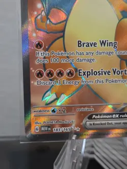 Charizard ex 183/165 Pokemon TCG Scarlet & Violet 151 Ultra Rare Full Art NM - Image 3