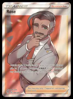 ROSE 189/189 DARKNESS ABLAZE POKEMON FULL ART TRAINER NM - Image 2
