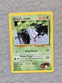 Brock's Zubat 74/132 Pokemon Gym Heroes - Image 1