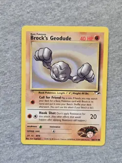 Brock's Geodude Gym Heroes 66/132 Pokemon TCG Regular Unlimited Common - Image 1