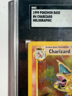1999 Pokemon Base Set Unlimited Holographic Foil Charizard 4/102 Grade 6 SGC - Image 4