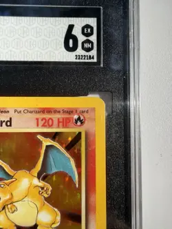 1999 Pokemon Base Set Unlimited Holographic Foil Charizard 4/102 Grade 6 SGC - Image 5