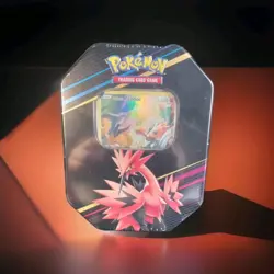 Pokemon TCG: Crown Zenith Metal Tin Galarian Zapdos New-Factory Sealed MINT - Image 1