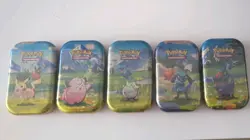 Pokemon TCG Ascended Heroes Mini Tins x5 Complete Set NEW & SEALED - Image 1