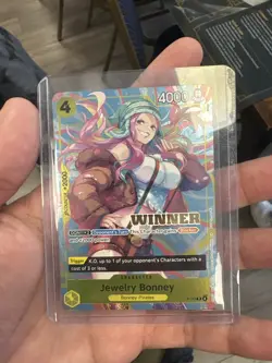 One Piece TCG P-113 EN WINNER JEWELRY BONNEY (Heroines Battle Winner) - Image 1