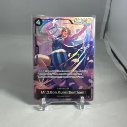 One Piece Mr.2.Bon.Kurei (Bentham) (Alt. Art) The Azure Sea's Seven OP14-091 SR - Image 1