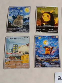 8 Pokemon x Van Gogh Black Star Promo ACG Art Card - read description - Image 2