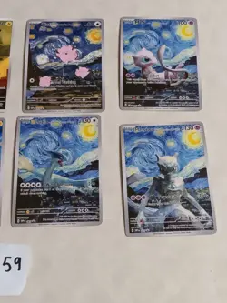 8 Pokemon x Van Gogh Black Star Promo ACG Art Card - read description - Image 3