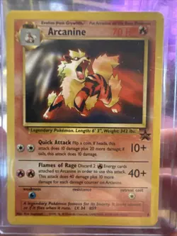 Pokemon TCG Arcanine Promo Card 6 Wizards Black Star Promos, Near Mint Condition - Image 1