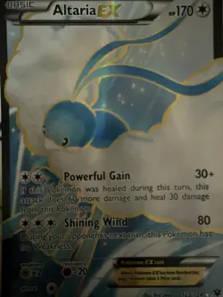 Pokemon TCG Altaria EX Full Art Holo Card 123/124 XY Fates Collide Ultra Rare - Image 1