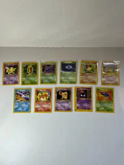 Lot of 11 Old Pokemon Cards - Vintage - Some WOTC - Image 1