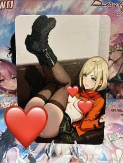 Matte Beautiful Waifu Handmade Card Goddess Story CCG Anime Double Sided - Image 1