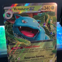 Venusaur ex 003/165 Scarlet & Violet 151 Double Rare Holo Pokemon TCG Card - Image 2