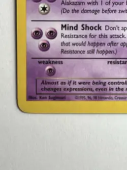 Pokemon Dark Alakazam TCG Team Rocket 18/82 Unlimited Rare Card NM - Image 4