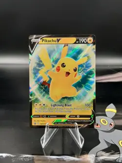 Pikachu V - SWSH198 - Pokemon Black Star Promo Card NM - Image 1