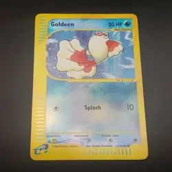 Goldeen 111/165 - REVERSE HOLO - EXPEDITION - VINTAGE E-READER POKEMON CARD NM/M - Image 1