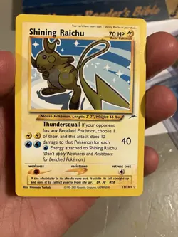 Pokemon Shining Raichu Neo Destiny Holo Card 111/105 - Image 1