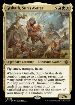 Gishath, Sun's Avatar The Lost Caverns of Ixalan #0229 FOIL - Image 1