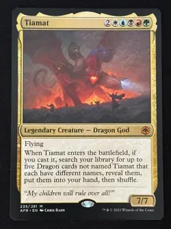 1x MTG Tiamat - Adventures in the Forgotten Realms (AFR) #235 - Magic - Image 1