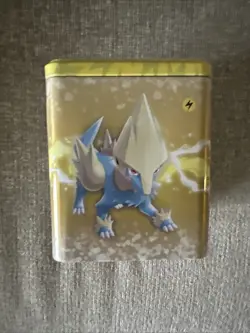Pokemon TCG Lightning Type Stacking Tin 3 Boosters + 1 Coin Sealed Pikachu - Image 2