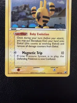 Pokemon TCG EX Unseen Forces Elekid 23/115 Reverse Holo NM/LP - Image 3