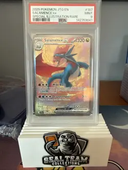 Salamence PSA 9 Pokemon ex SIR 187/159 Jtg-en Journey Together Illustration Rare - Image 1