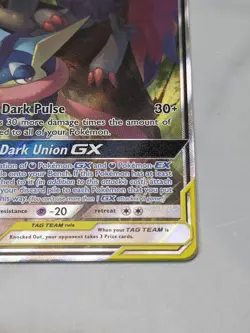 Pokemon Greninja & Zoroark GX TAG TEAM Ultra Rare Holo 201/214 250 HP - Image 3