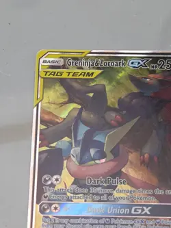 Pokemon Greninja & Zoroark GX TAG TEAM Ultra Rare Holo 201/214 250 HP - Image 5