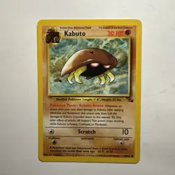 Pokemon TCG Kabuto 50/62 Fossil BASE SET UNLIMITED - Image 1