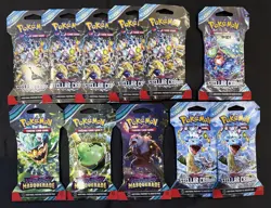 Pokemon TCG Scarlet & Violet Booster Pack Lot Of 11. New Sealed. - Image 1