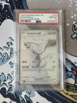 Reshiram EX 173/086 - Pokemon TCG - SV White Flare - Black White Rare - PSA 10 - Image 2