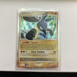 Pokemon TCG Lucario LV.X DP12 Pokemon Promos Holo 110 HP Promo 80 Attack - Image 1